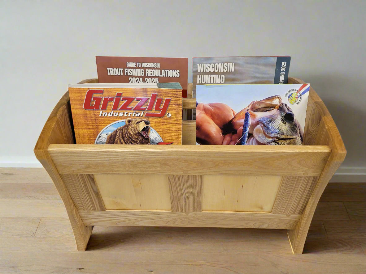 Black Ash and Birch Magazine Rack