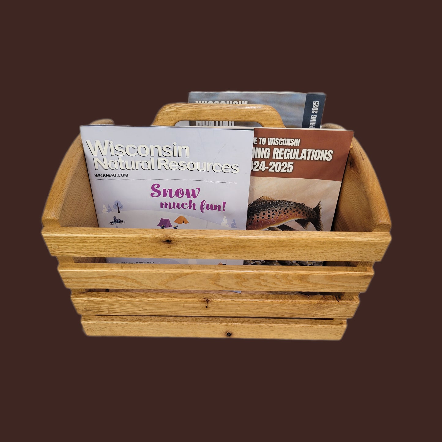 Red Oak Magazine Rack
