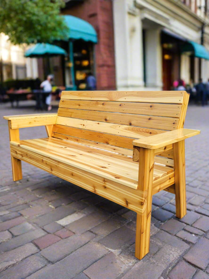 5 Foot Outdoor Cedar Bench