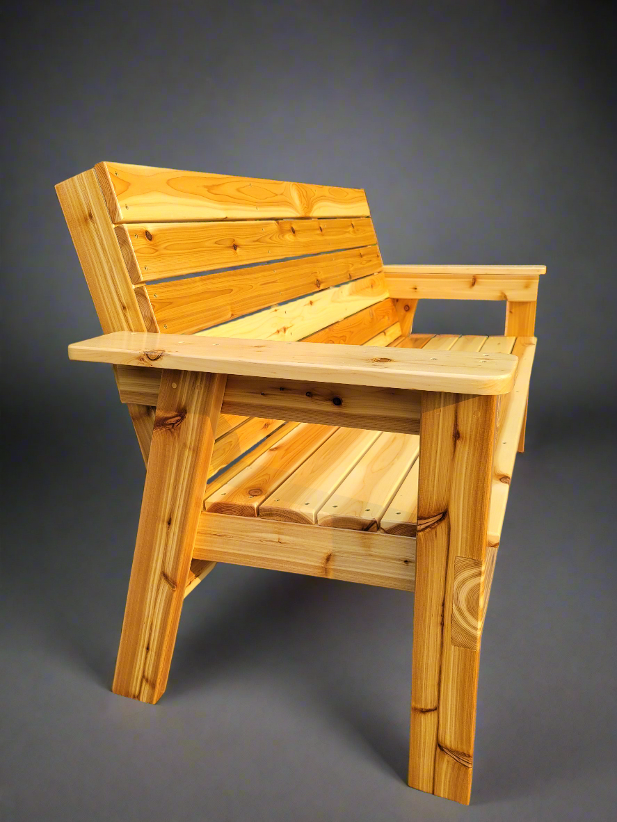 5 Foot Outdoor Cedar Bench