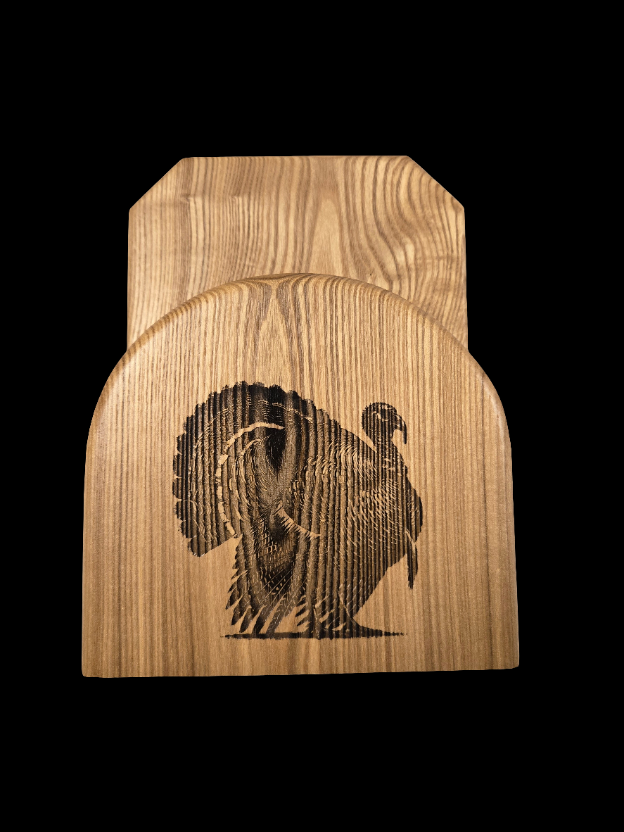 Turkey Fan Mount - Gobbler in Strut Art