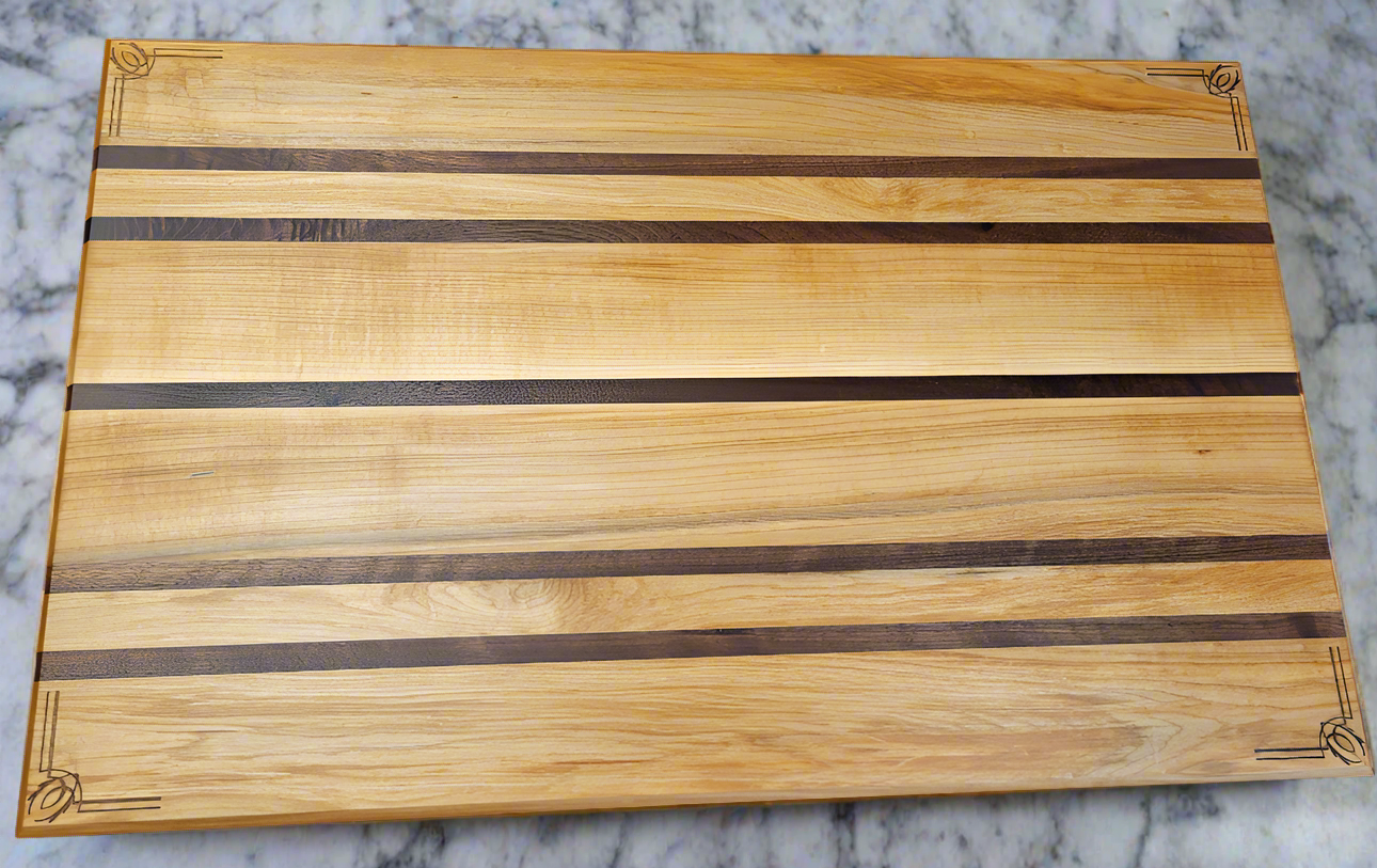 Large Cutting Board (maple and walnut)