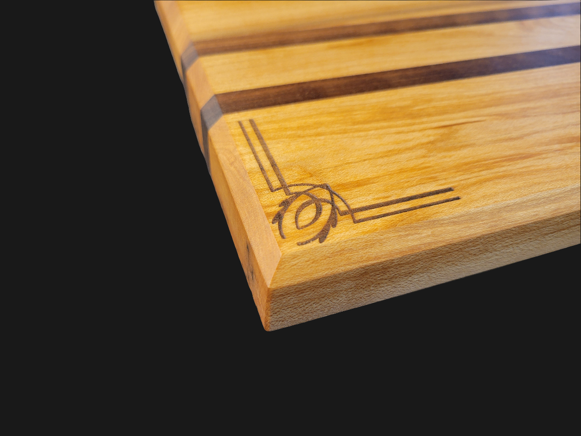 Large Cutting Board (maple and walnut)