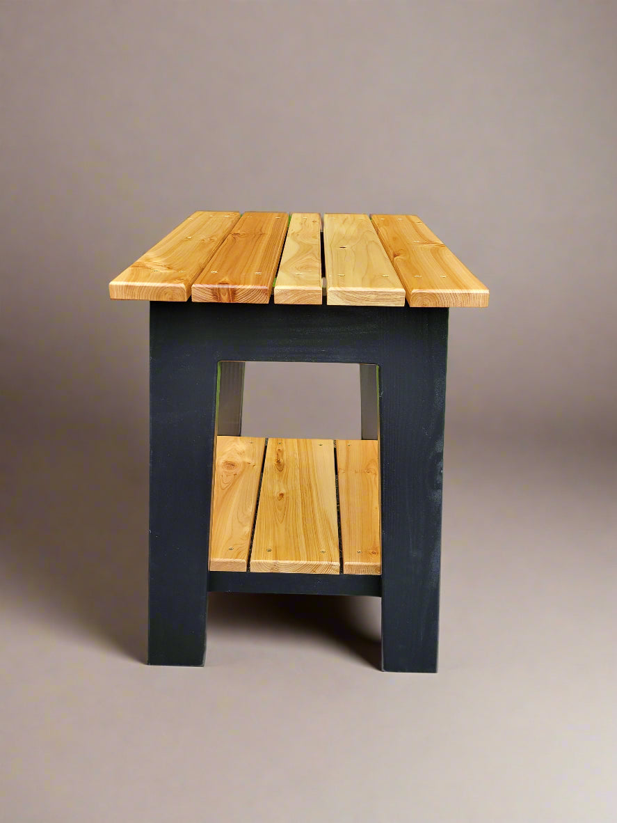 Outdoor Cedar Side Table