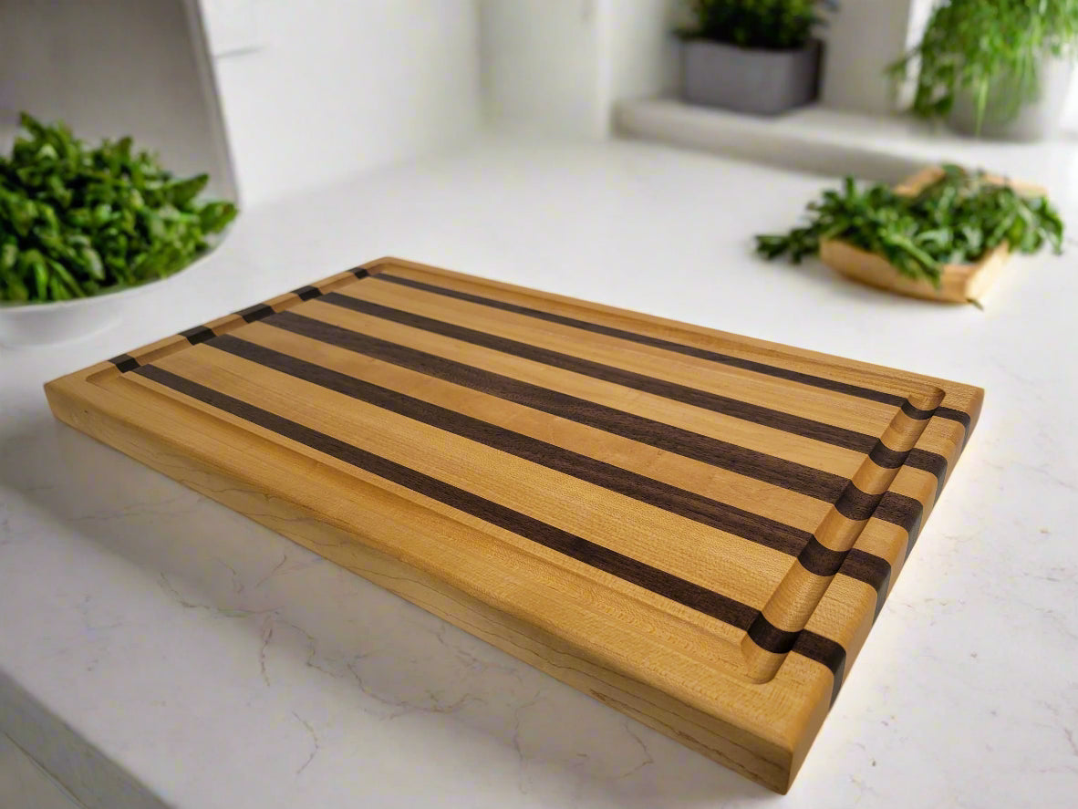 Maple and Walnut Cutting Board (#25)