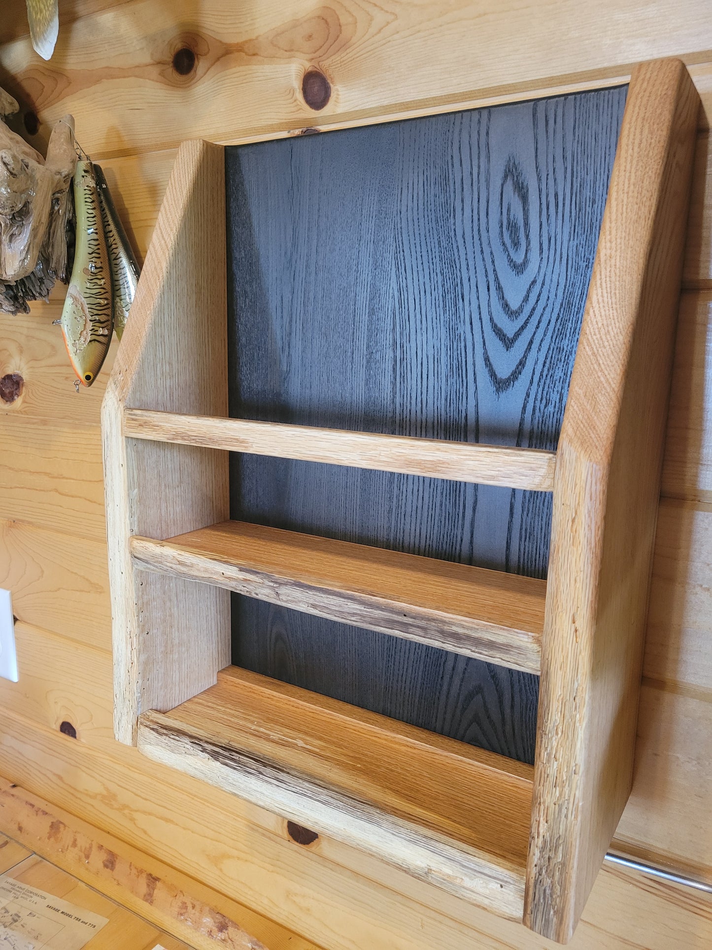 Red oak whiskey rack