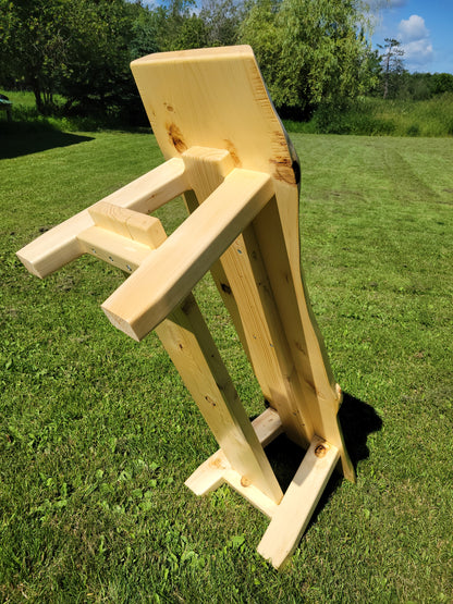 Live Edge Spruce Bench