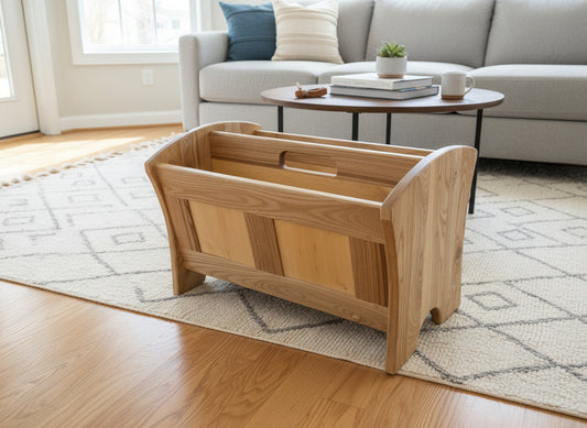 Black Ash and Birch Magazine Rack
