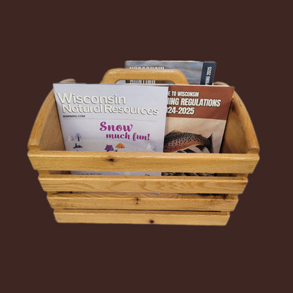 Red Oak Magazine Rack