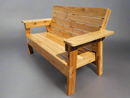 4 Foot Outdoor Cedar Bench