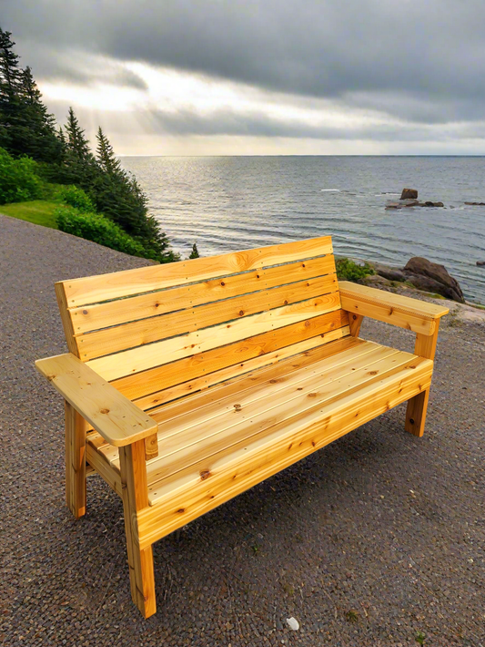5 Foot Outdoor Cedar Bench