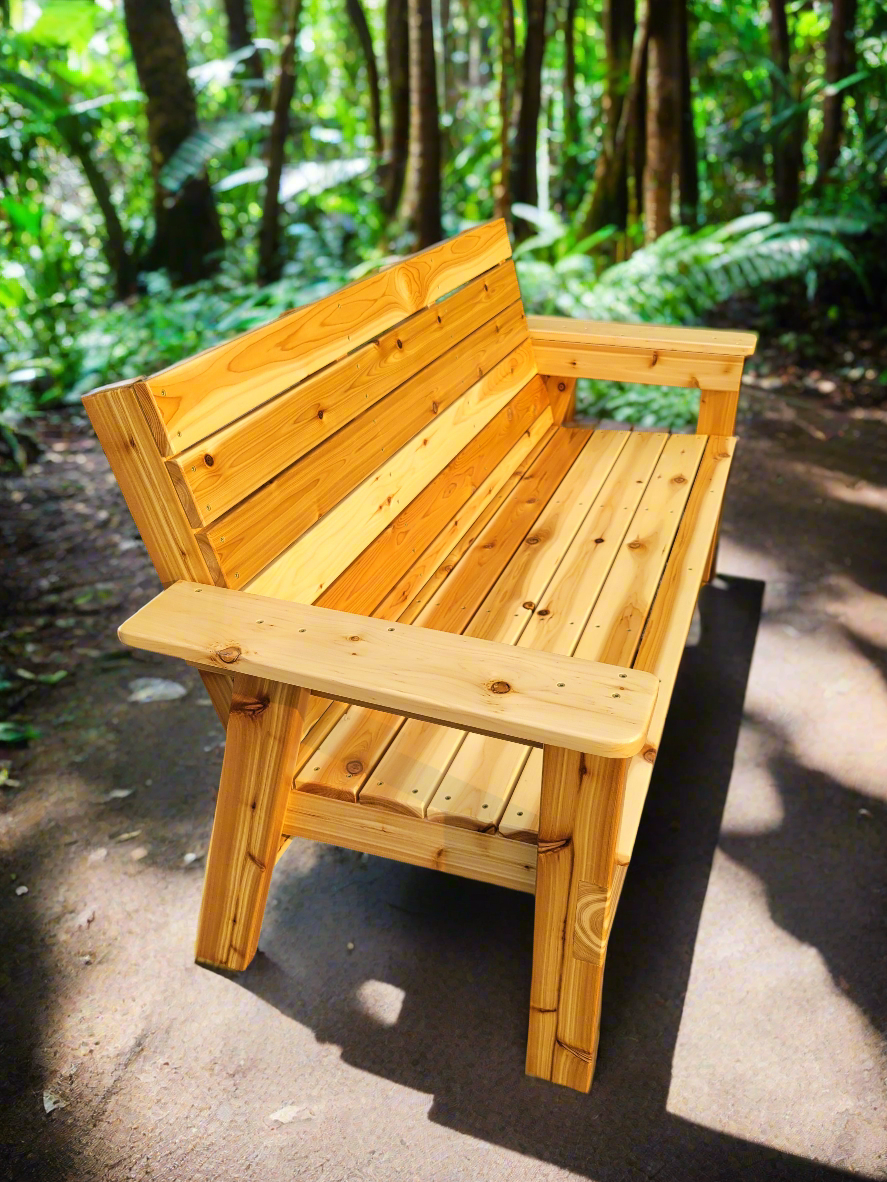 5 Foot Outdoor Cedar Bench