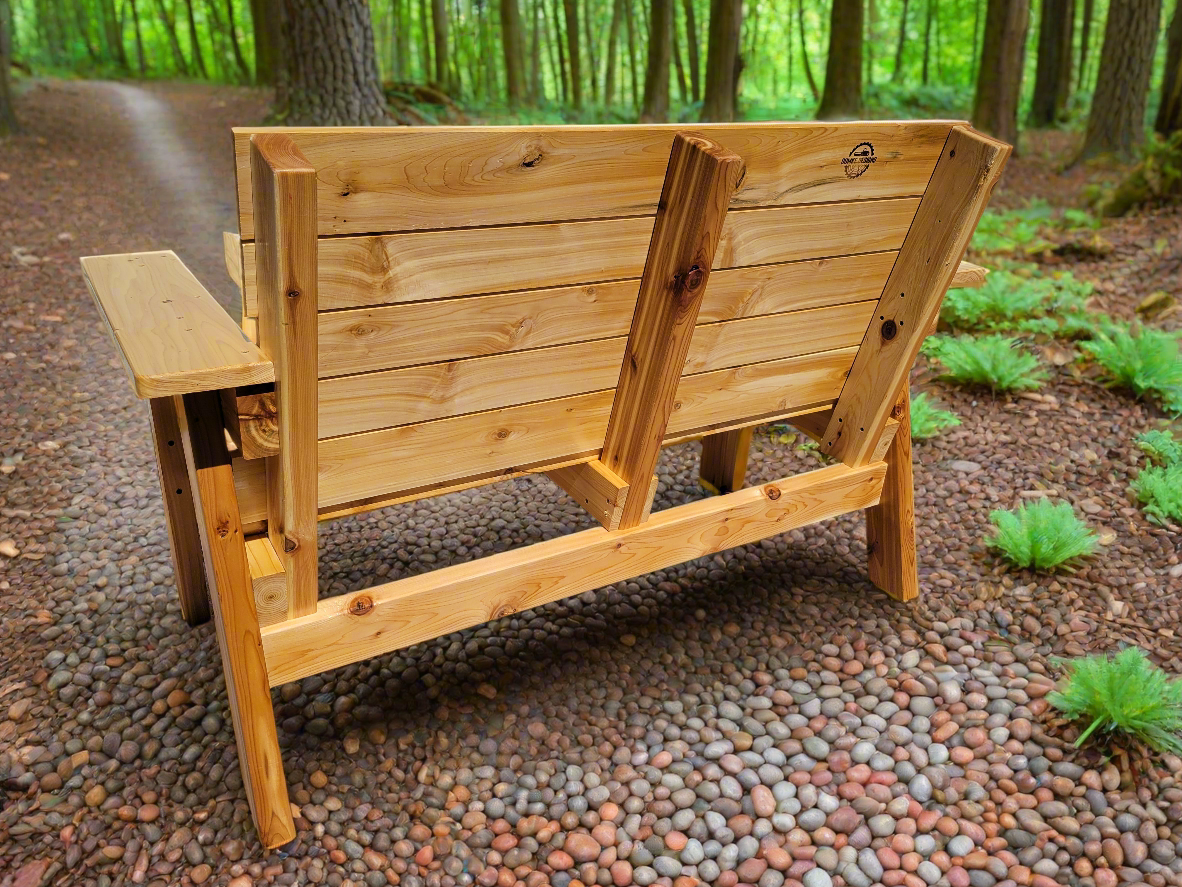 4 Foot Outdoor Cedar Bench