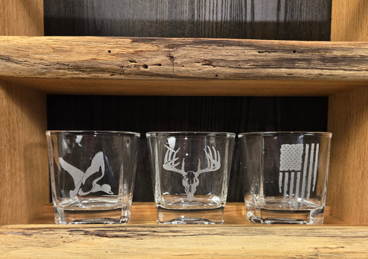 Engraved Glass Tumbler
